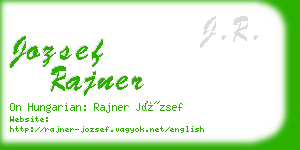 jozsef rajner business card